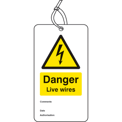 Danger Live Wires Sign, SKU: S2-4137