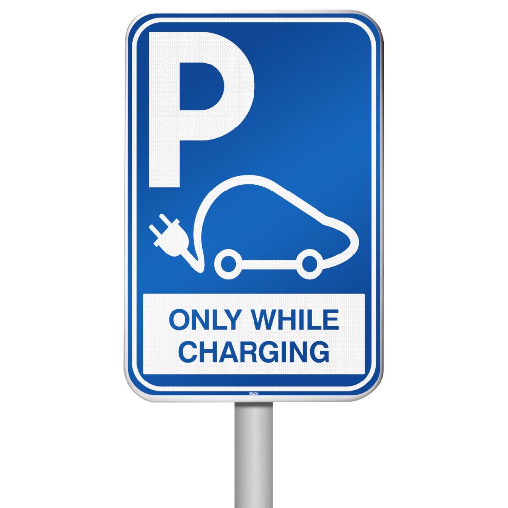 Buy Electric Vehicle Parking Sign - Only While Charging | Eintac