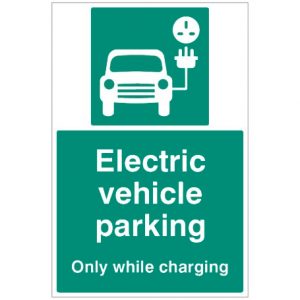 SIG-17490P-Electric-Vehicle-Parking-Only-While-Charing-Rigid