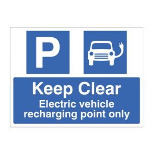 SIG-17848K-27848K-Keep-Clear-Electric-Vehicle-Recharging-Point-Only