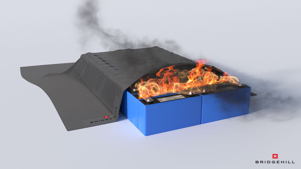 Buy Single Use Car Lithium Battery Fire Blankets EINTAC